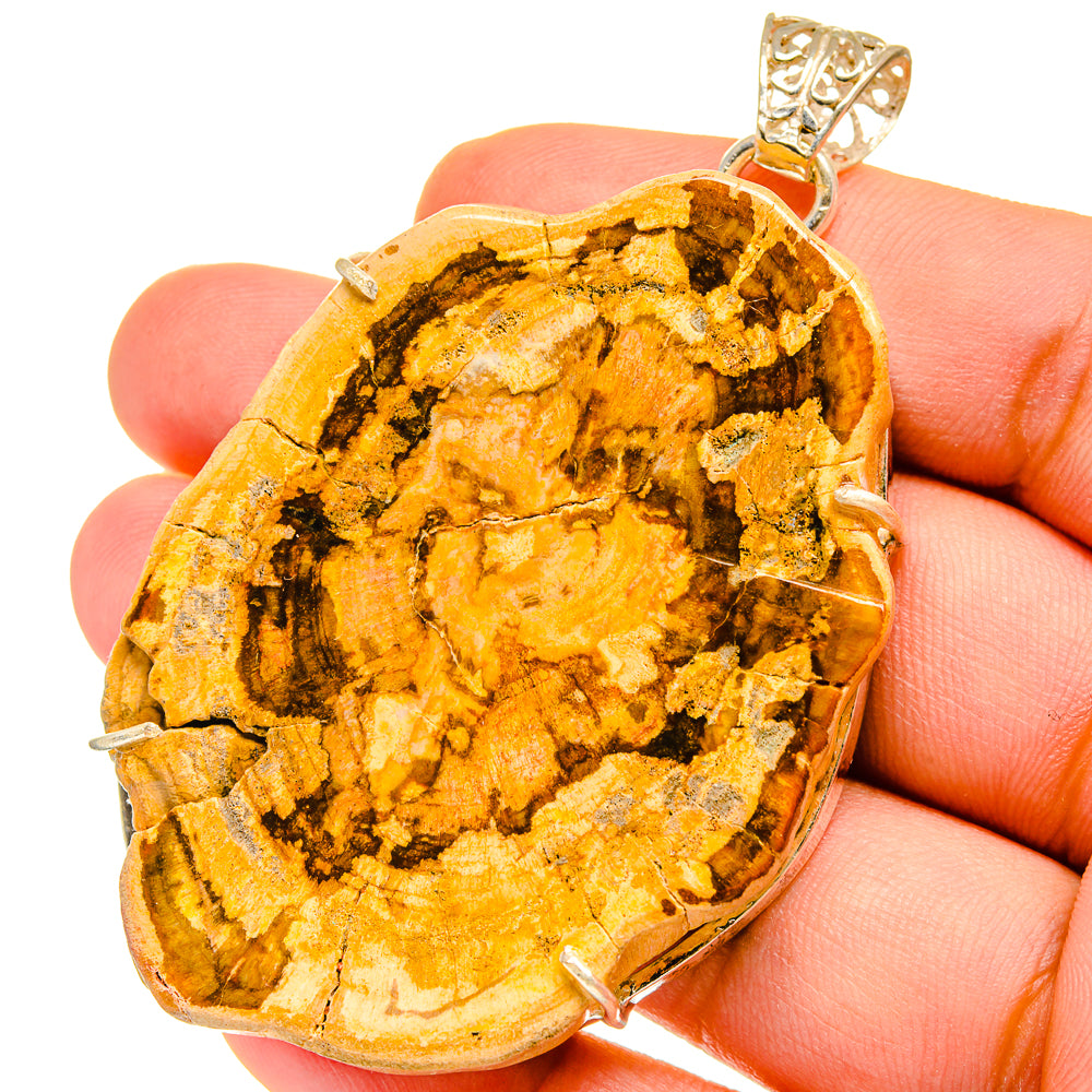 Petrified Wood Pendants handcrafted by Ana Silver Co - PD15340