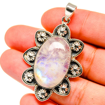 Rainbow Moonstone Pendants handcrafted by Ana Silver Co - PD15343