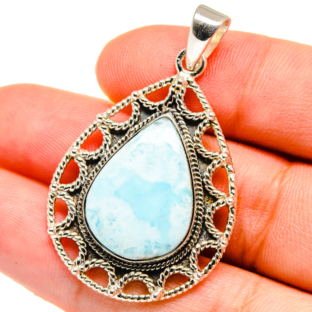 Larimar Pendants handcrafted by Ana Silver Co - PD15344
