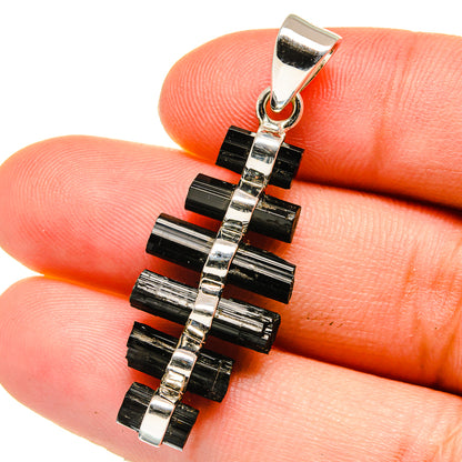 Black Tourmaline Pendants handcrafted by Ana Silver Co - PD15355