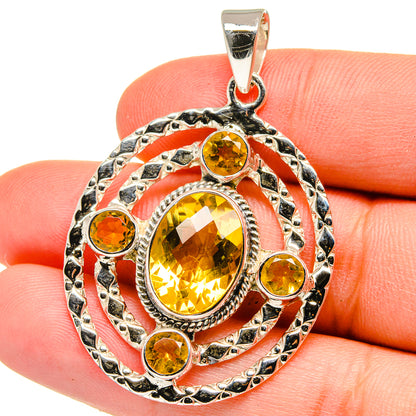 Citrine Pendants handcrafted by Ana Silver Co - PD15362