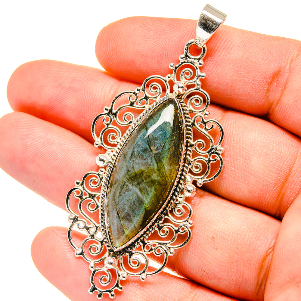 Labradorite Pendants handcrafted by Ana Silver Co - PD15363