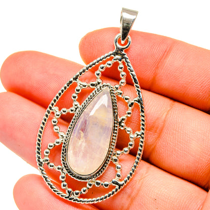 Rainbow Moonstone Pendants handcrafted by Ana Silver Co - PD15365