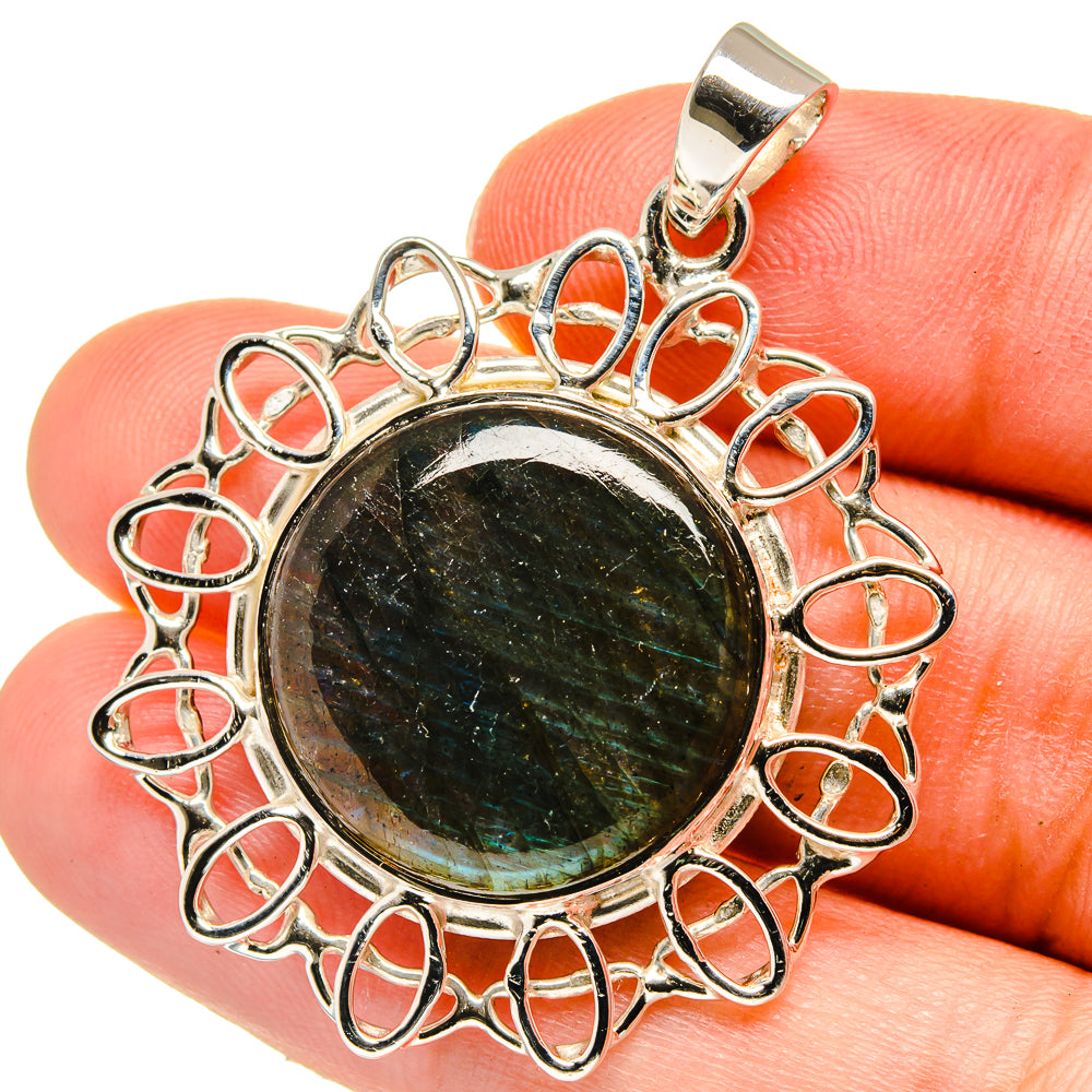 Labradorite Pendants handcrafted by Ana Silver Co - PD15368