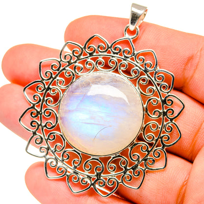 Rainbow Moonstone Pendants handcrafted by Ana Silver Co - PD15373