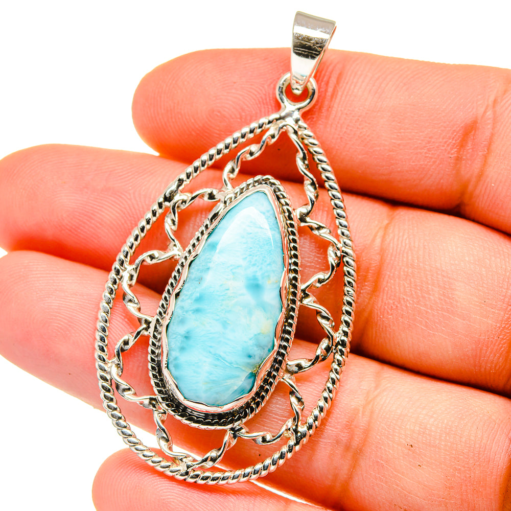 Larimar Pendants handcrafted by Ana Silver Co - PD15374