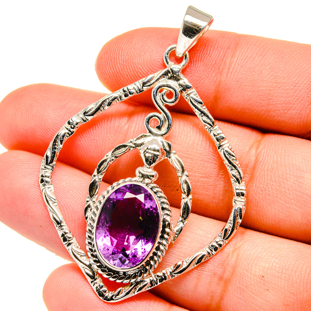 Amethyst Pendants handcrafted by Ana Silver Co - PD15377