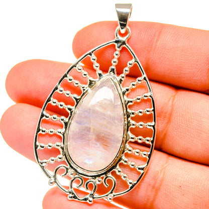 Rainbow Moonstone Pendants handcrafted by Ana Silver Co - PD15379