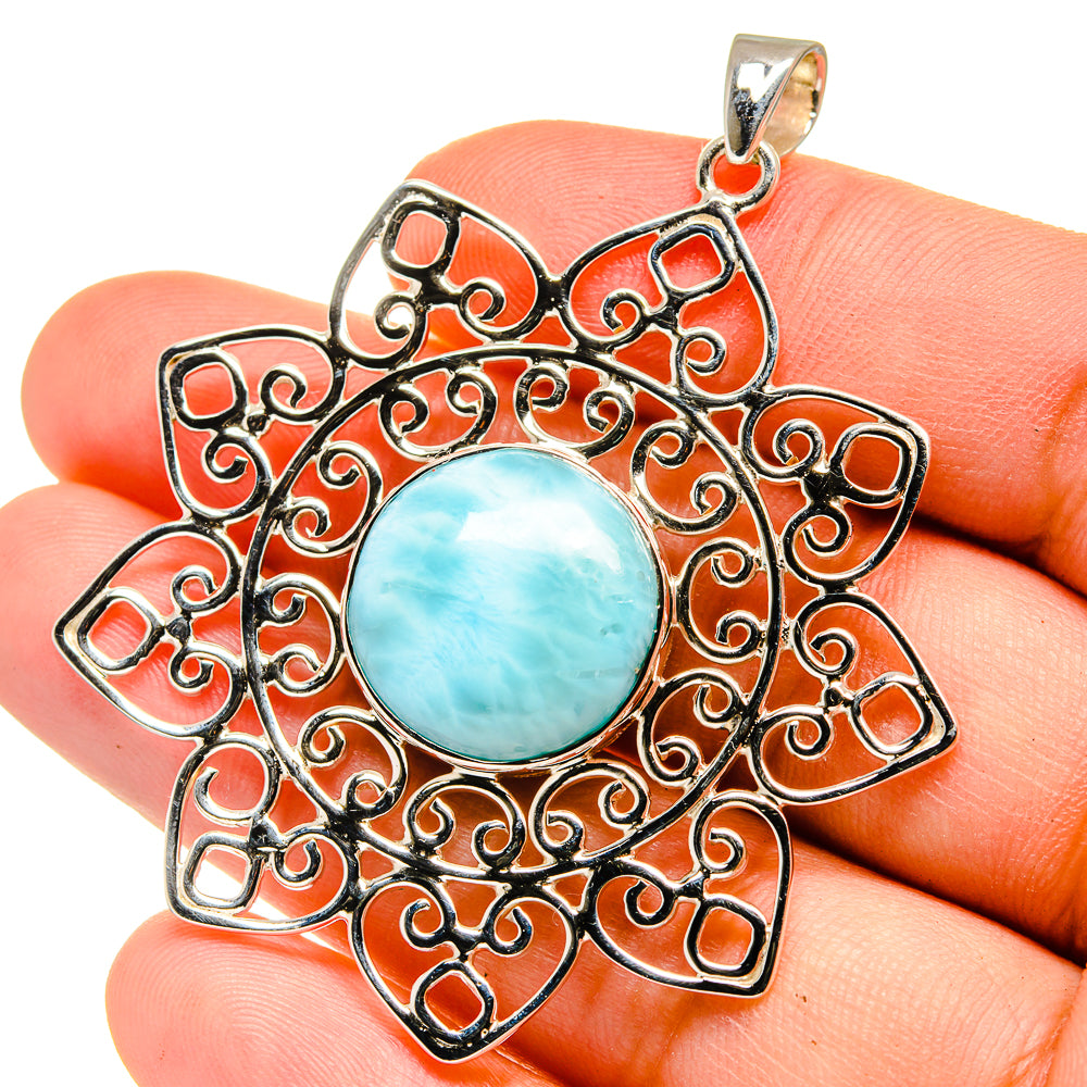 Larimar Pendants handcrafted by Ana Silver Co - PD15381