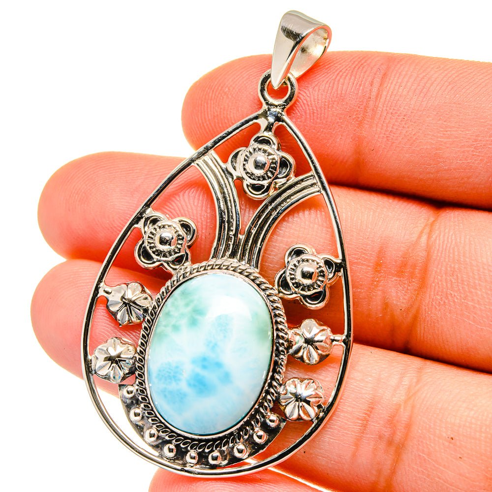 Larimar Pendants handcrafted by Ana Silver Co - PD15386