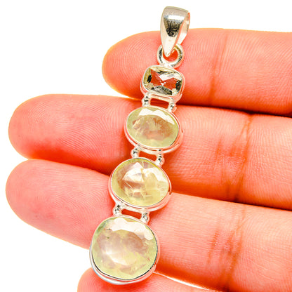 Prehnite Pendants handcrafted by Ana Silver Co - PD15395