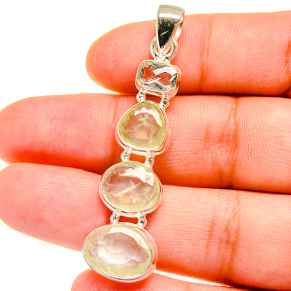 Prehnite Pendants handcrafted by Ana Silver Co - PD15396