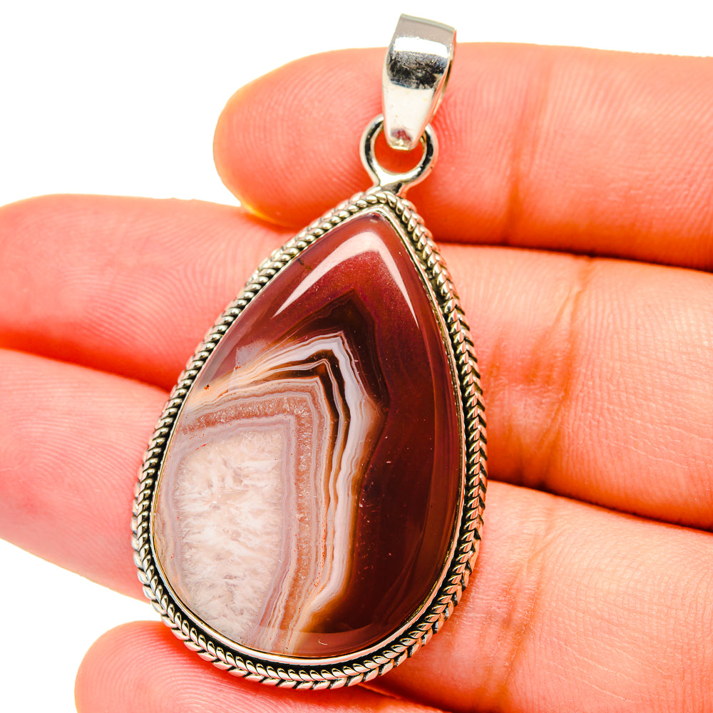 Botswana Agate Pendants handcrafted by Ana Silver Co - PD15399