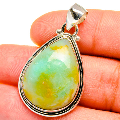 Peruvian Opal Pendants handcrafted by Ana Silver Co - PD15413