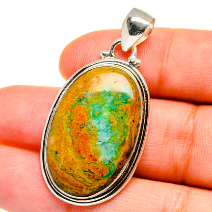Peruvian Opal Pendants handcrafted by Ana Silver Co - PD15415