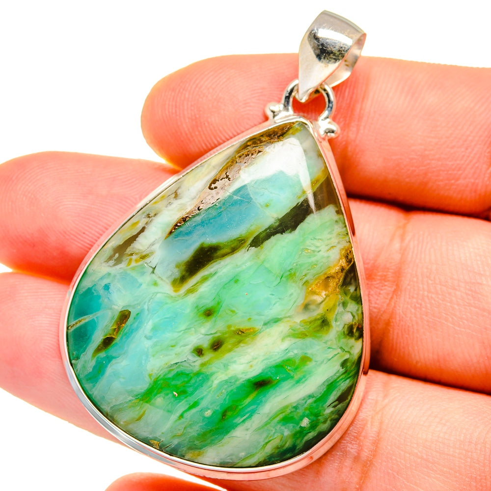 Peruvian Opal Pendants handcrafted by Ana Silver Co - PD15417
