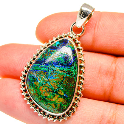 Azurite Malachite Pendants handcrafted by Ana Silver Co - PD15422