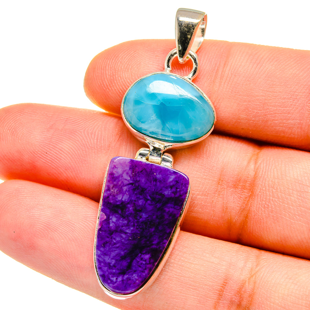 Charoite Pendants handcrafted by Ana Silver Co - PD15427