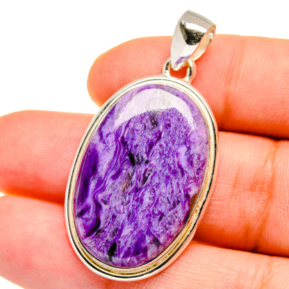 Charoite Pendants handcrafted by Ana Silver Co - PD15431