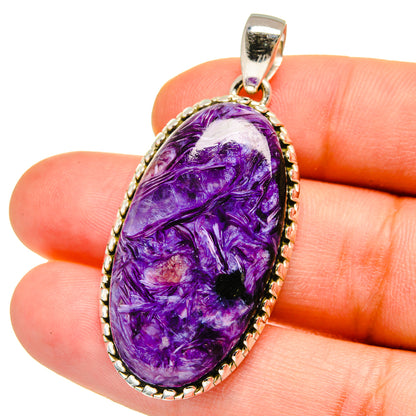 Charoite Pendants handcrafted by Ana Silver Co - PD15433