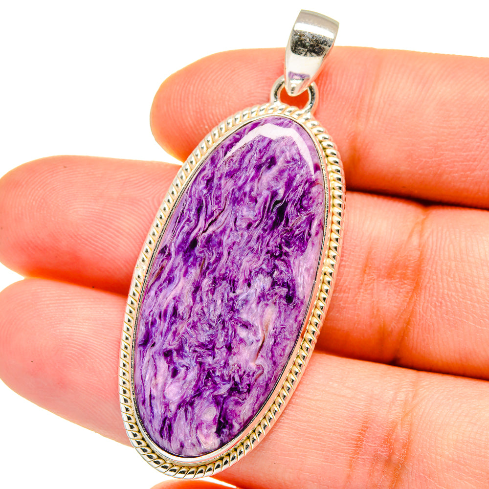 Charoite Pendants handcrafted by Ana Silver Co - PD15435