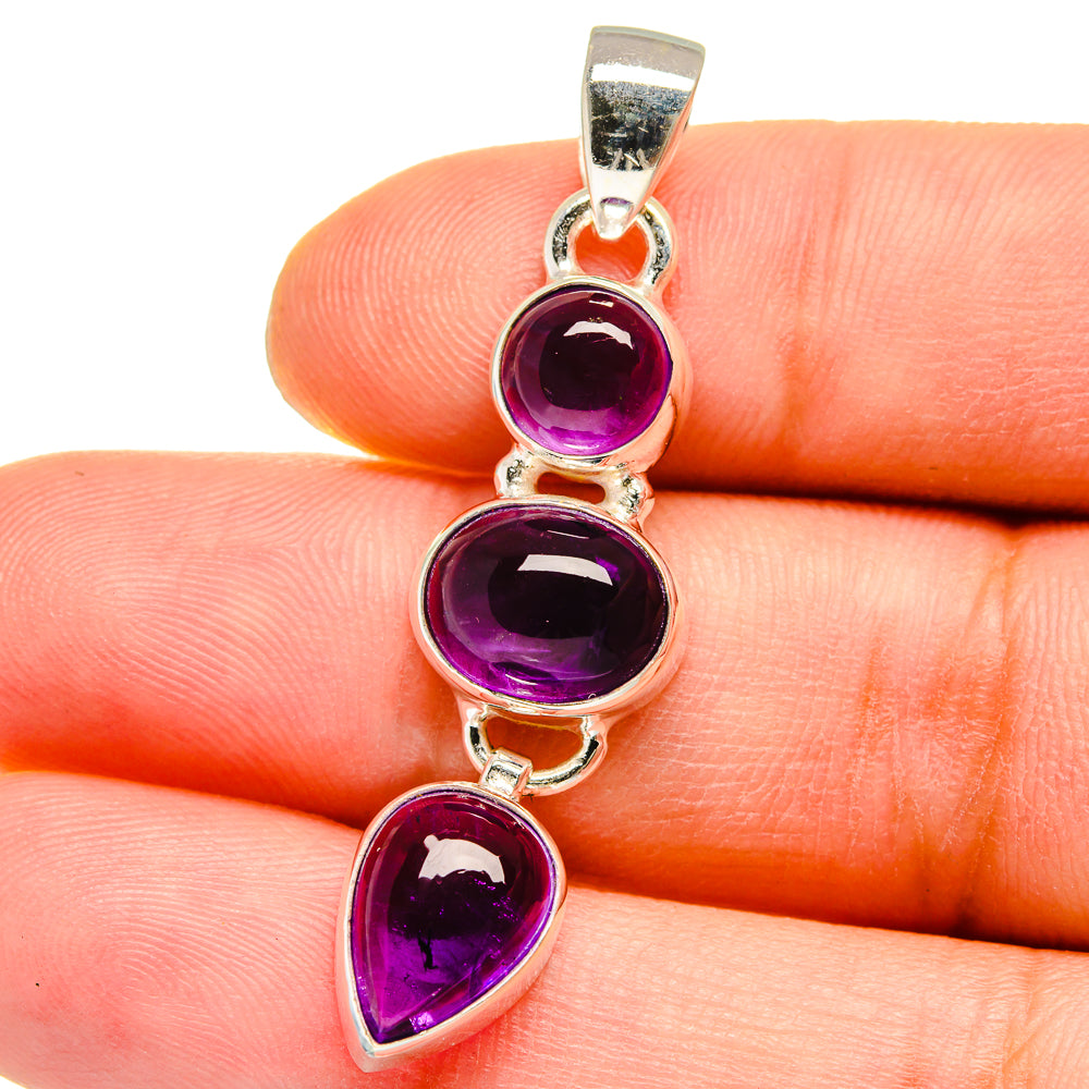 Amethyst Pendants handcrafted by Ana Silver Co - PD15437