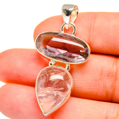 Rose Quartz Pendants handcrafted by Ana Silver Co - PD15476