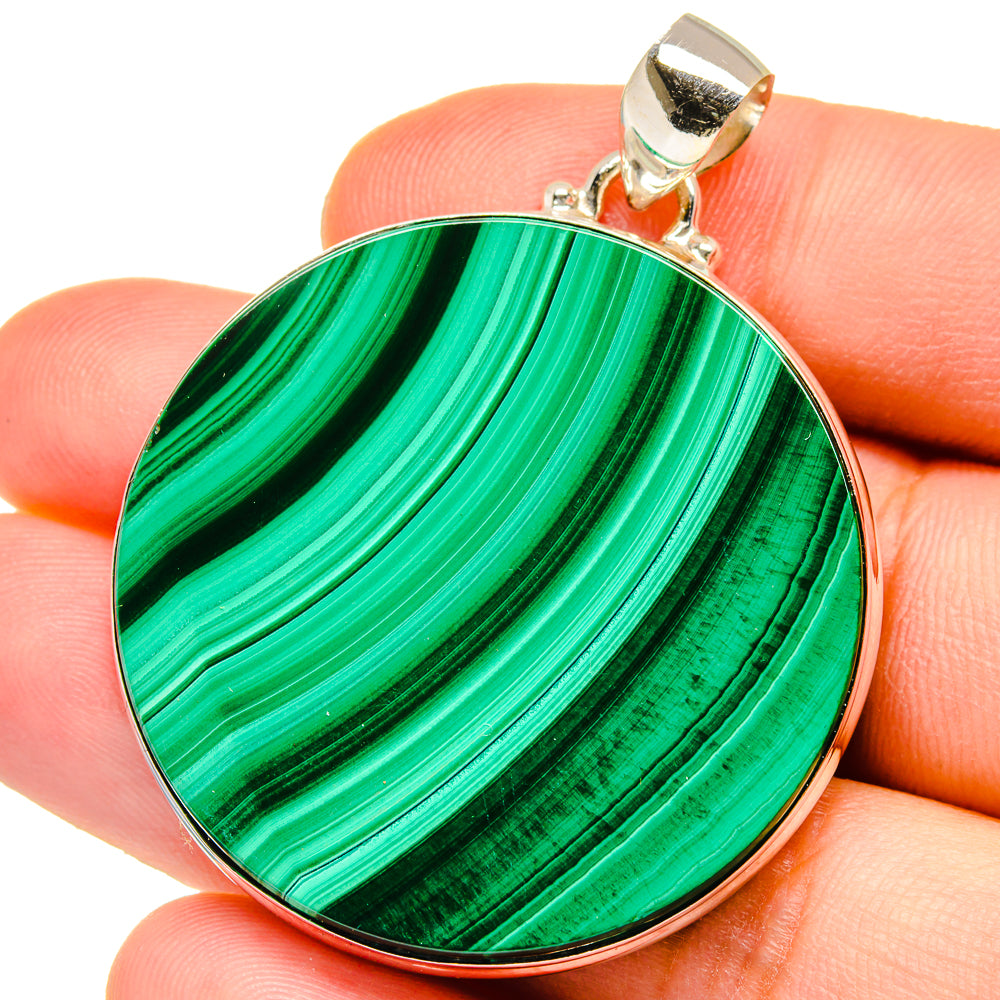 Malachite Pendants handcrafted by Ana Silver Co - PD15481