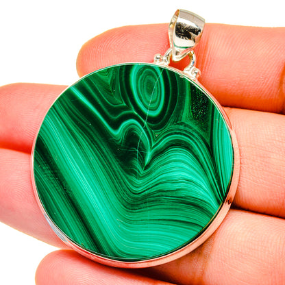 Malachite Pendants handcrafted by Ana Silver Co - PD15484