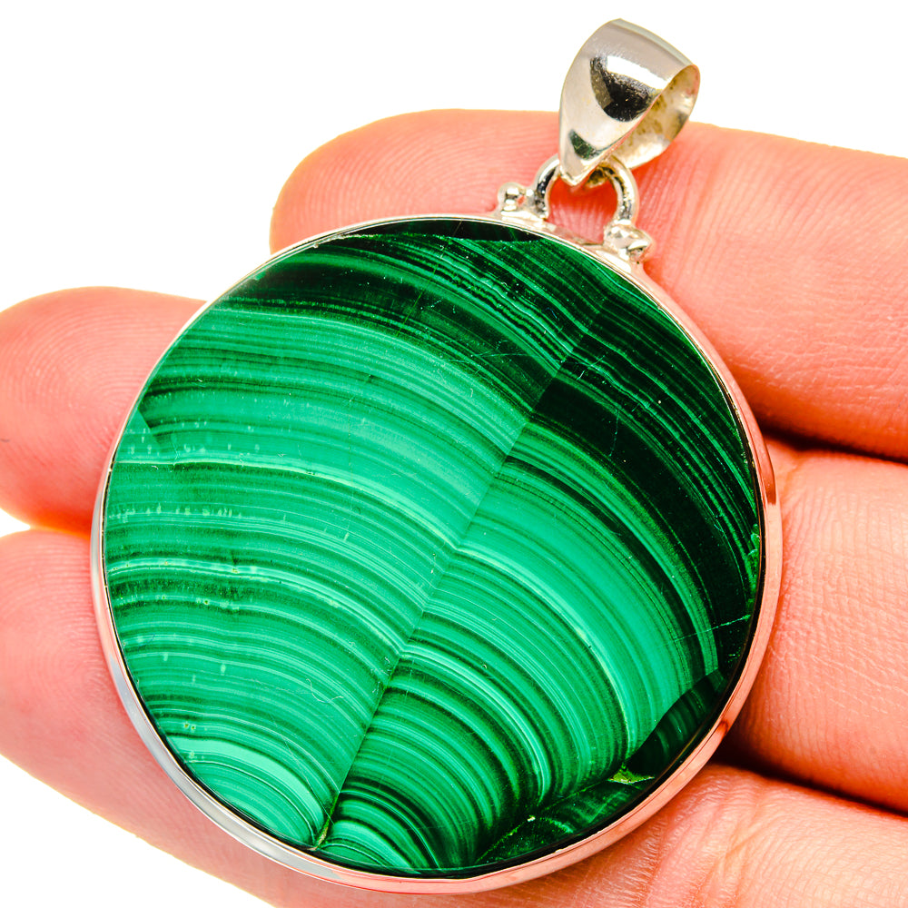 Malachite Pendants handcrafted by Ana Silver Co - PD15485