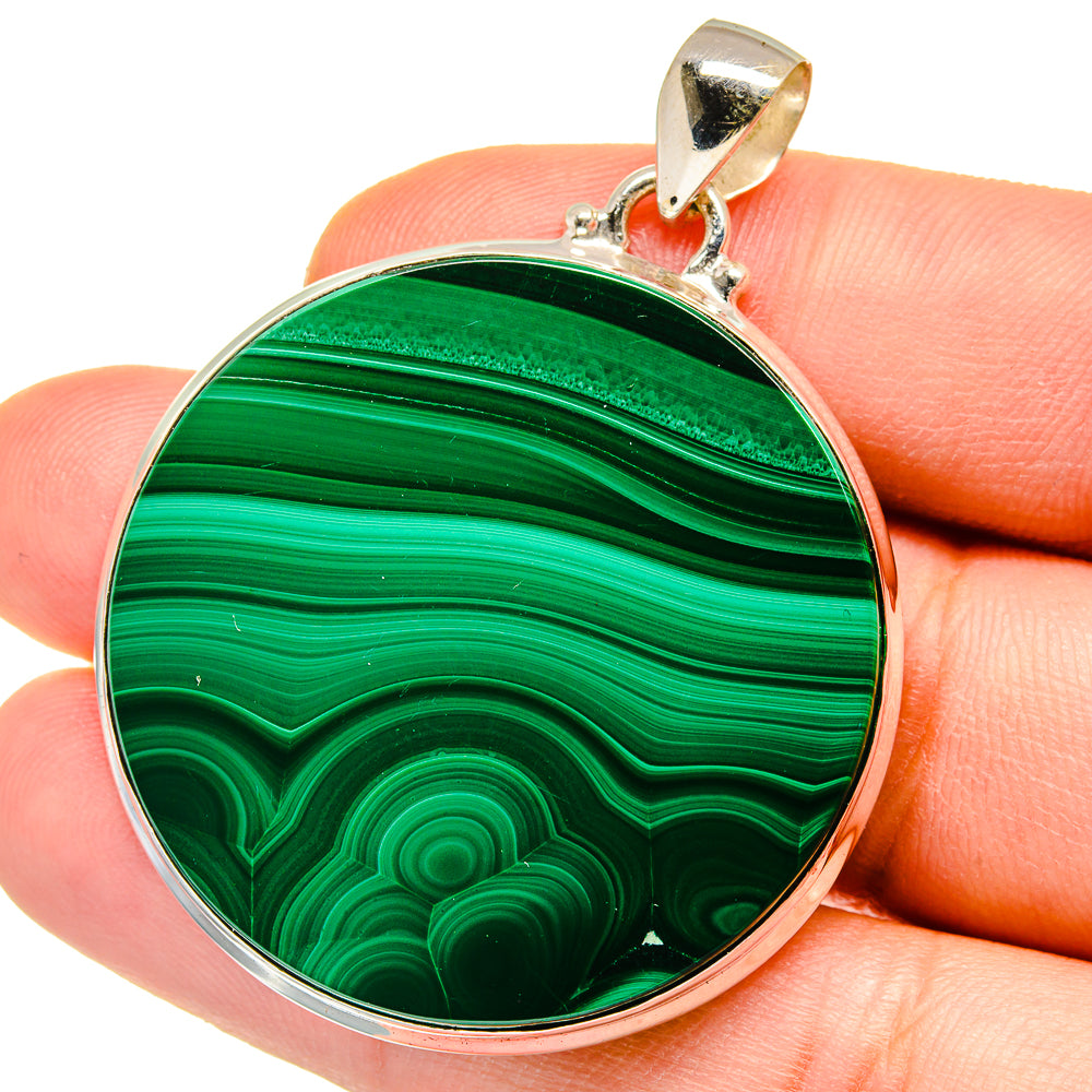 Malachite Pendants handcrafted by Ana Silver Co - PD15486