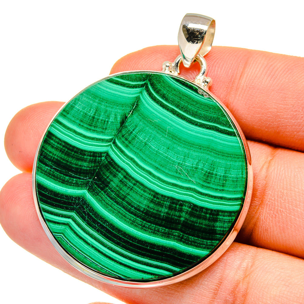 Malachite Pendants handcrafted by Ana Silver Co - PD15488