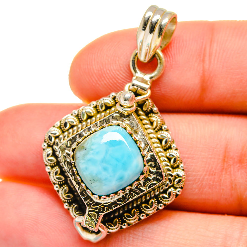 Larimar Pendants handcrafted by Ana Silver Co - PD15509