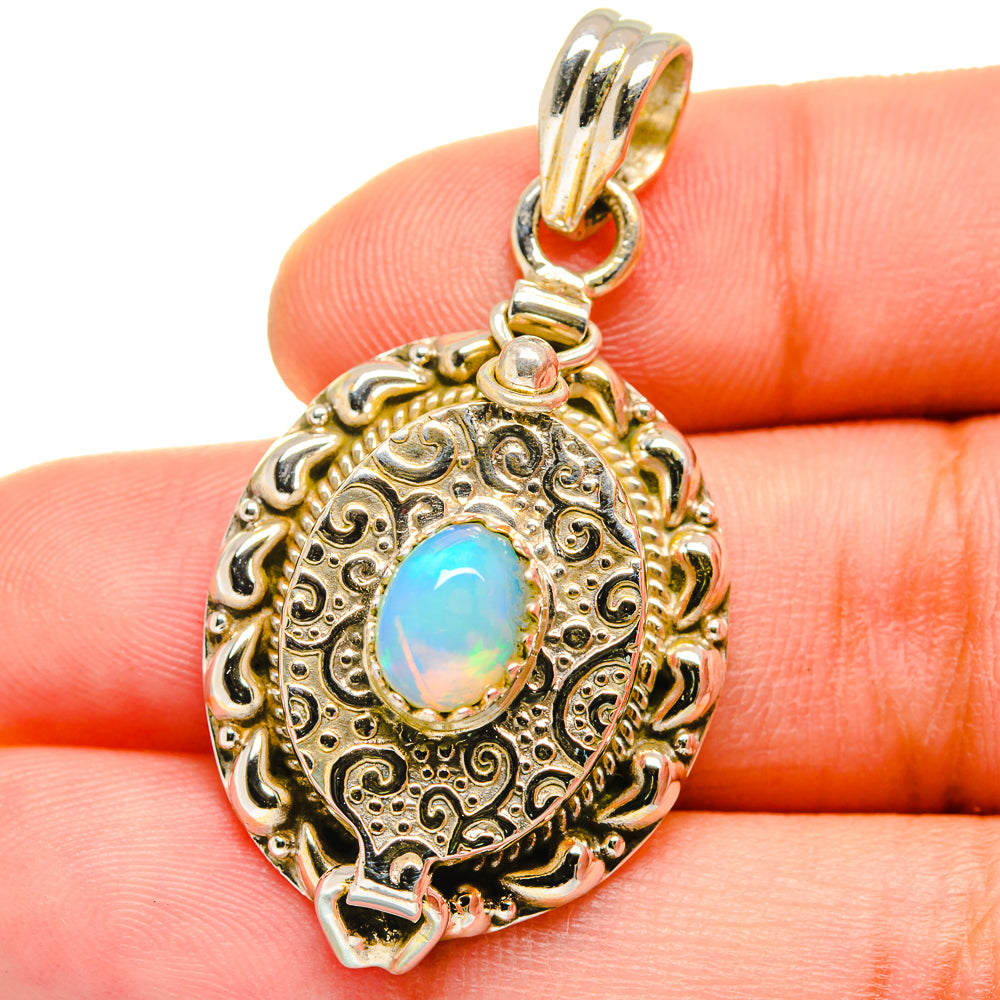 Ethiopian Opal Pendants handcrafted by Ana Silver Co - PD15511