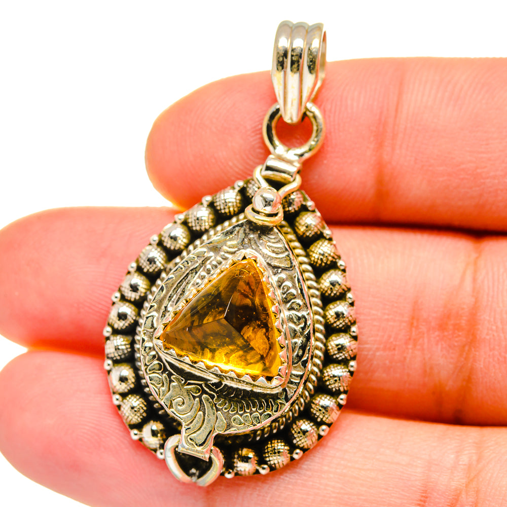 Citrine Pendants handcrafted by Ana Silver Co - PD15513
