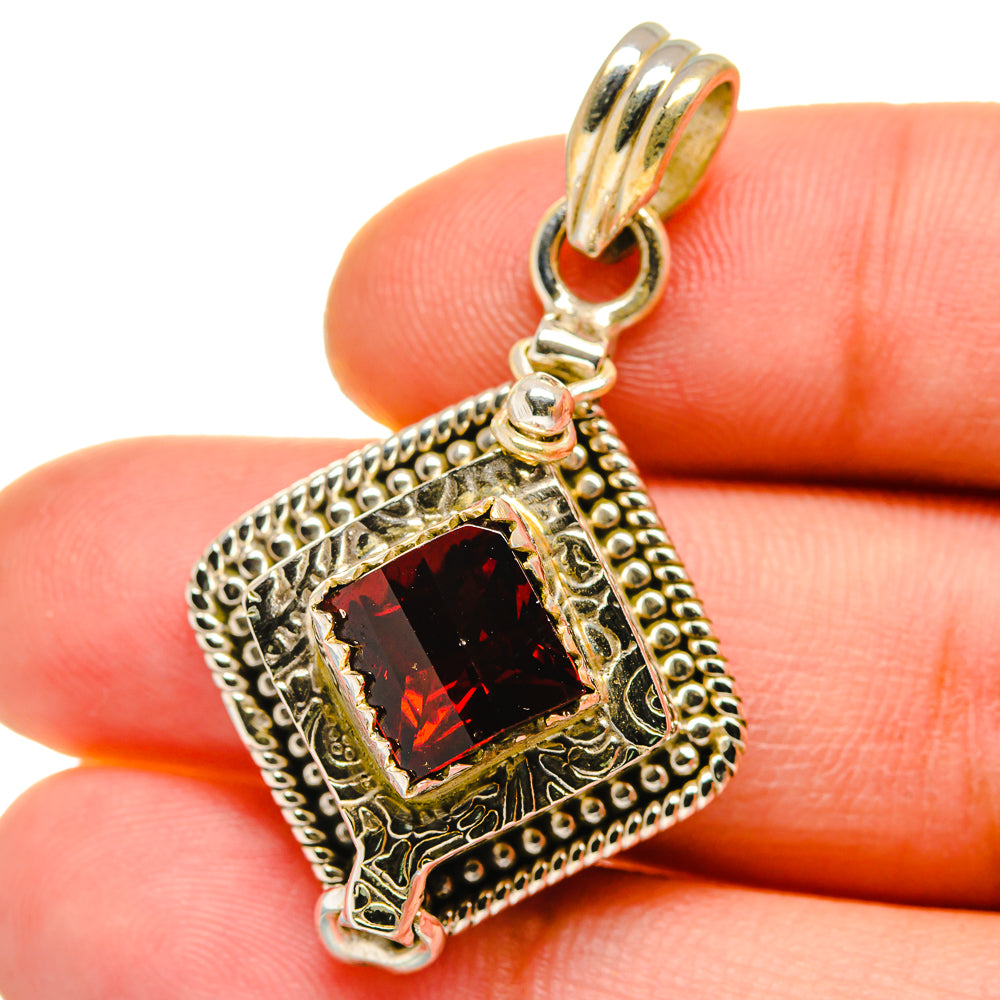 Garnet Pendants handcrafted by Ana Silver Co - PD15514