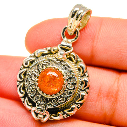 Sunstone Pendants handcrafted by Ana Silver Co - PD15517