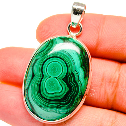 Malachite Pendants handcrafted by Ana Silver Co - PD15528