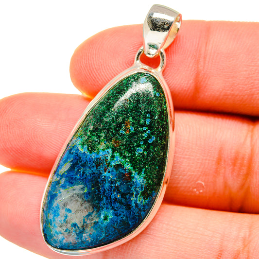 Chrysocolla Pendants handcrafted by Ana Silver Co - PD15538
