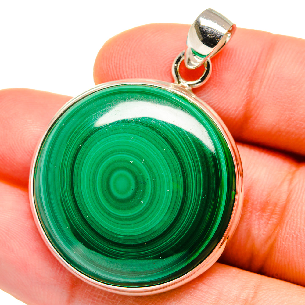 Malachite Pendants handcrafted by Ana Silver Co - PD15540