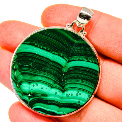 Malachite Pendants handcrafted by Ana Silver Co - PD15542