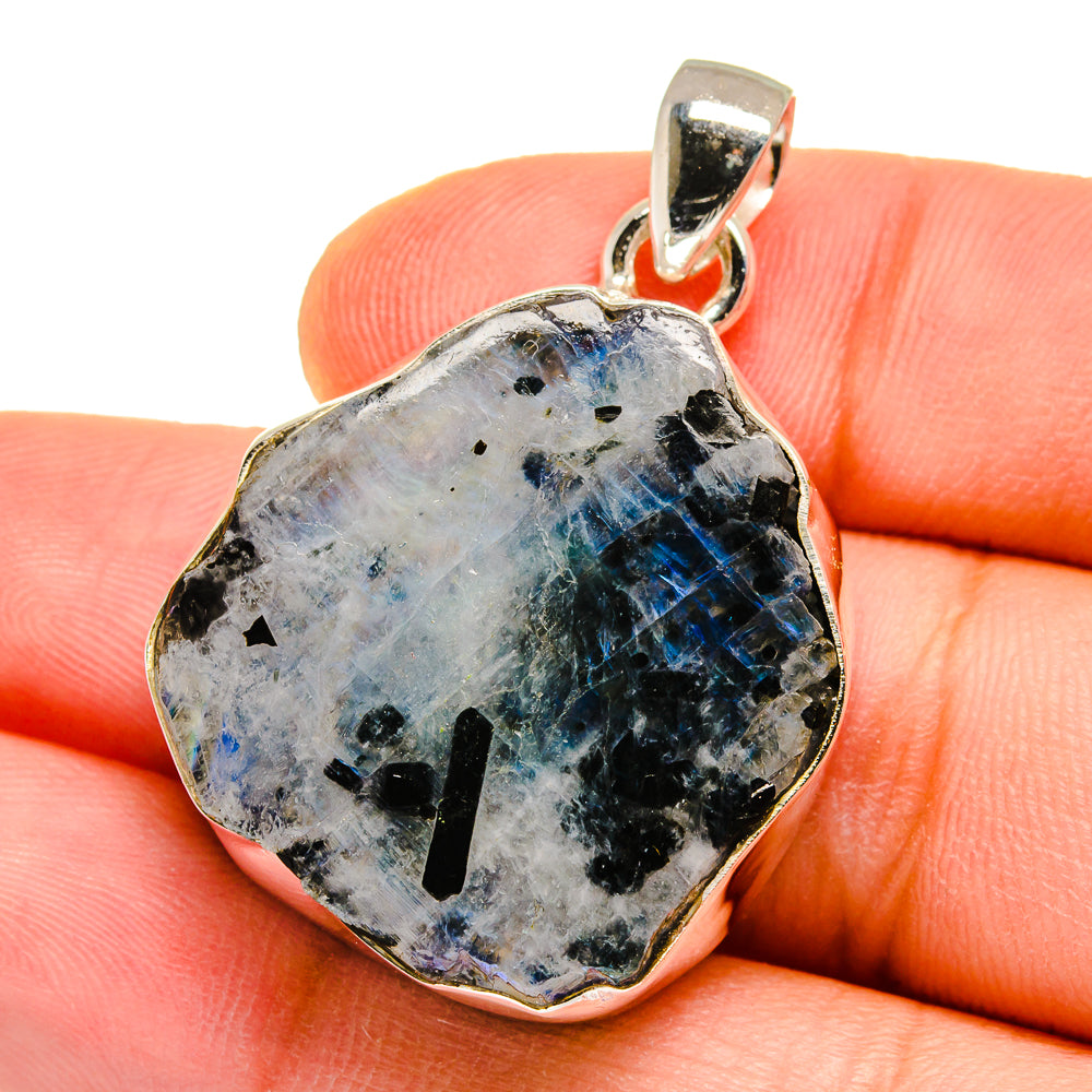 Rainbow Moonstone Pendants handcrafted by Ana Silver Co - PD15552
