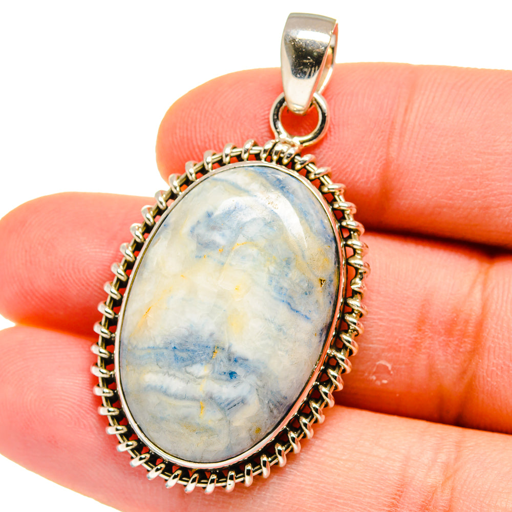 Blue Scheelite Pendants handcrafted by Ana Silver Co - PD15570