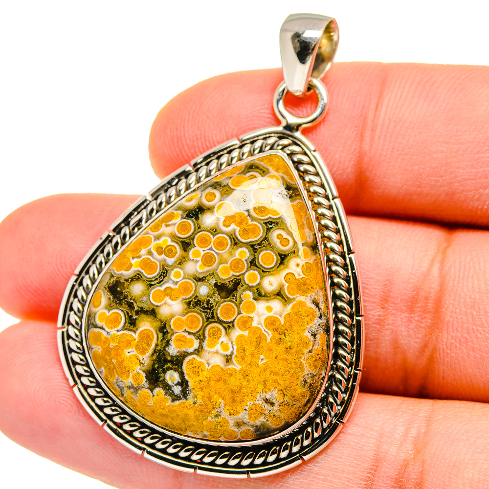 Ocean Jasper Pendants handcrafted by Ana Silver Co - PD15573