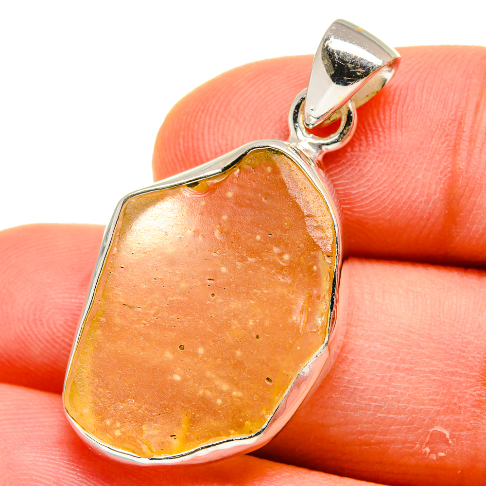 Libyan Desert Glass Pendants handcrafted by Ana Silver Co - PD15577