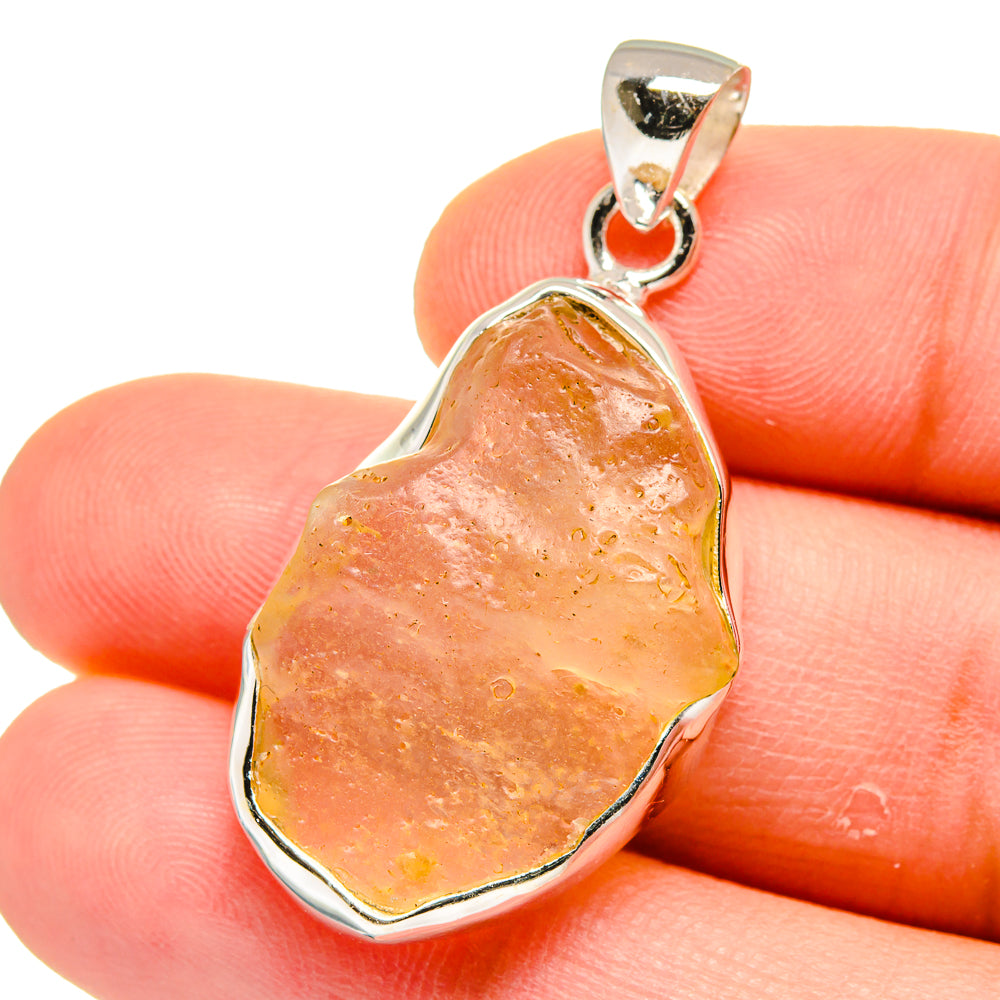 Libyan Desert Glass Pendants handcrafted by Ana Silver Co - PD15588