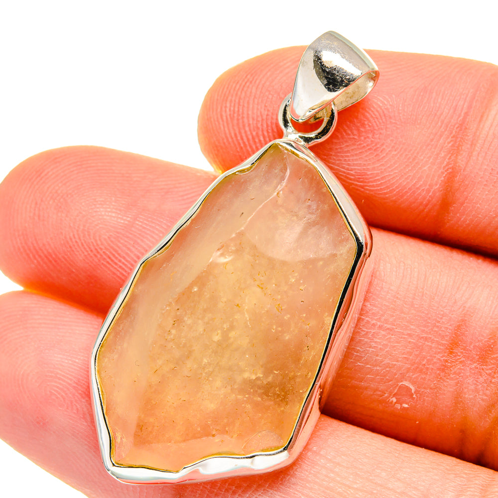 Libyan Desert Glass Pendants handcrafted by Ana Silver Co - PD15589