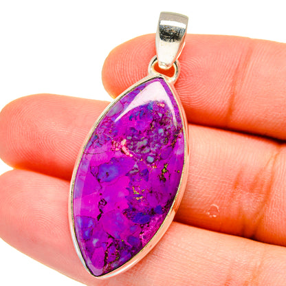 Purple Copper Composite Turquoise Pendants handcrafted by Ana Silver Co - PD15600