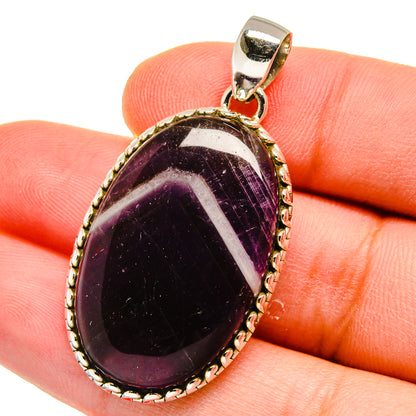 Chevron Amethyst Pendants handcrafted by Ana Silver Co - PD15604