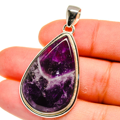 Chevron Amethyst Pendants handcrafted by Ana Silver Co - PD15606